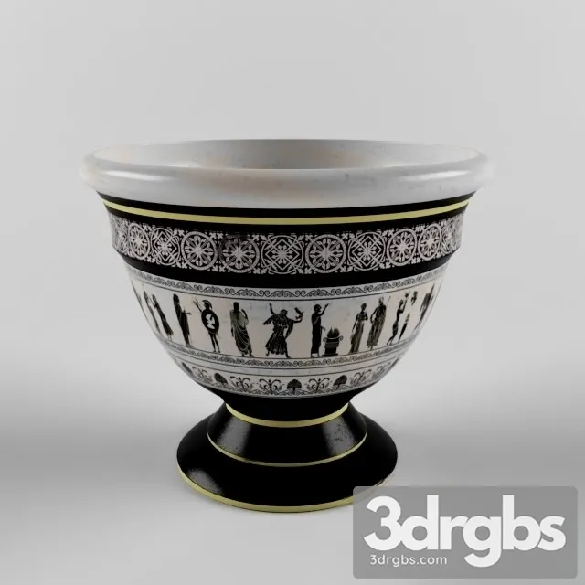 Vase With Antique Motifs 3D Model Free