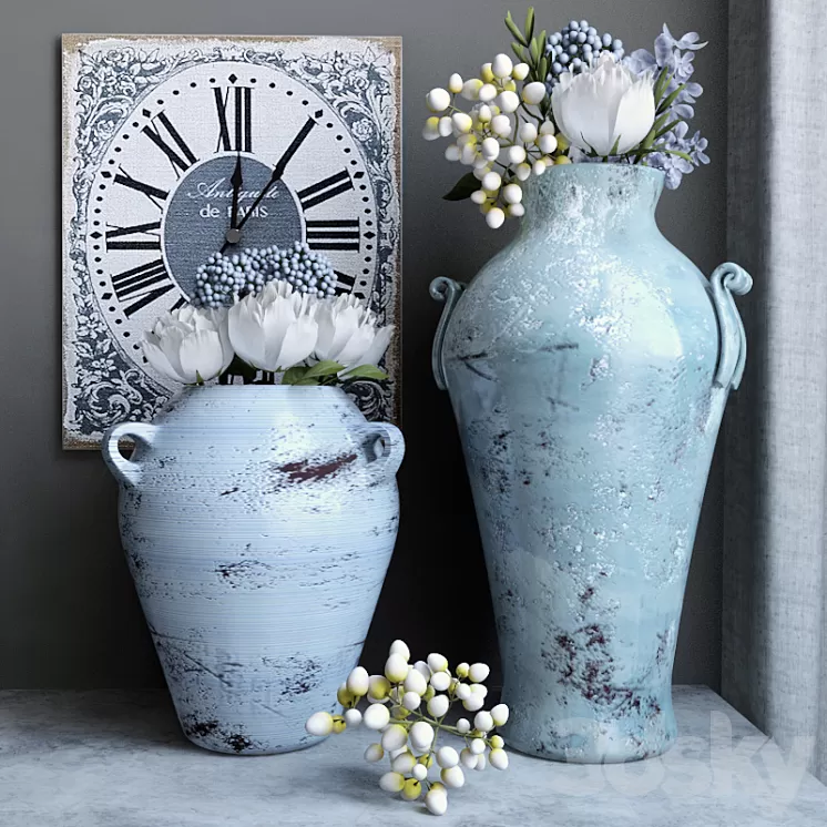 Vase with flowers 3D Model