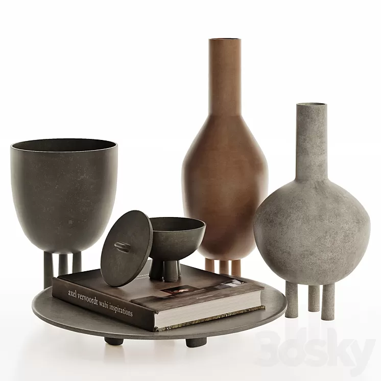 Vases 101 Copenhagen 3D Model Free