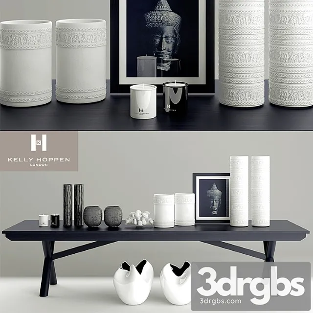Vases and Candles Site Kelly Hoppen 3D Model Free