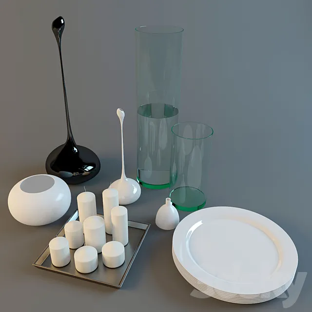 Vases plates candles Free Download