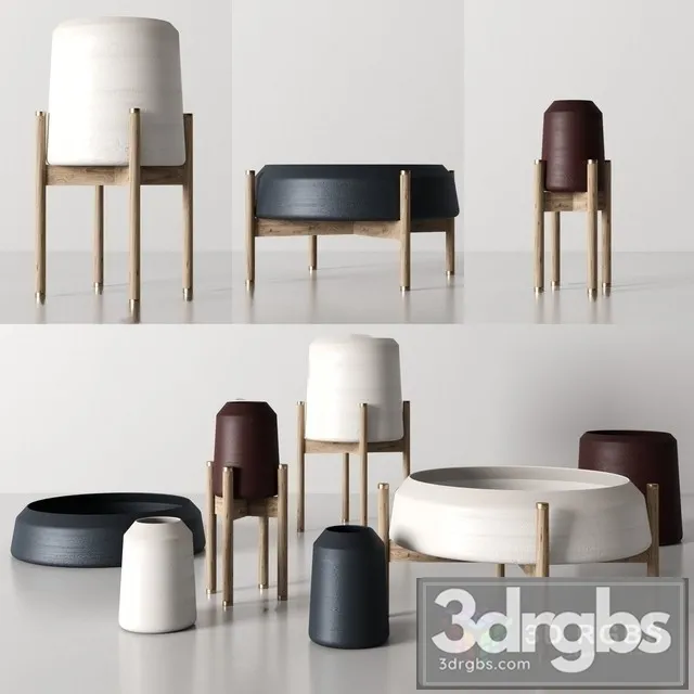 Vases Seat 3D Model Free