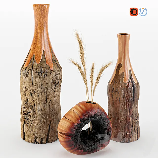 Vases set 05 Free Download