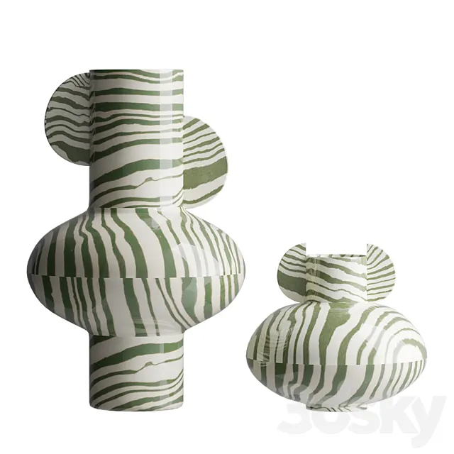 Vases set 3D Model