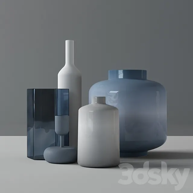 Vases set Kodin1 Free Download