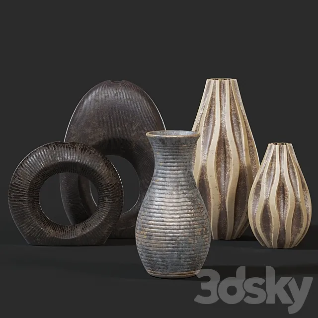 Vases Set Set of vases 3D Model