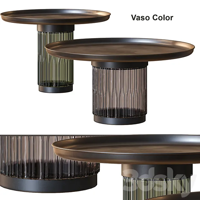 Vaso Color Coffee table by Cosmo 3D Model