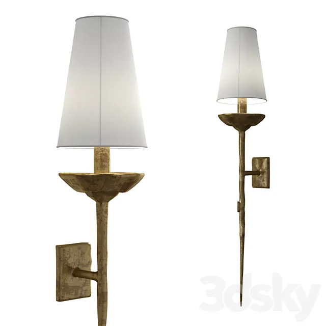 Vaughan Brantome wall light 3D Model