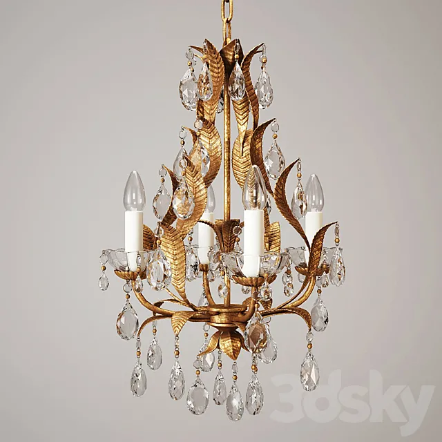 Vaughan Joliet Chandelier CL0078.GI 3D Model