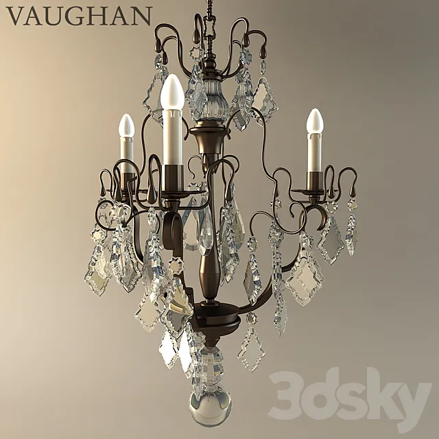 Vaughan Kington Cage Chandelier 3D Model