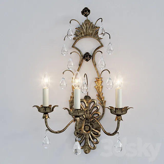 Vaughan wall lamp WA0206.GI.SE 3D Model