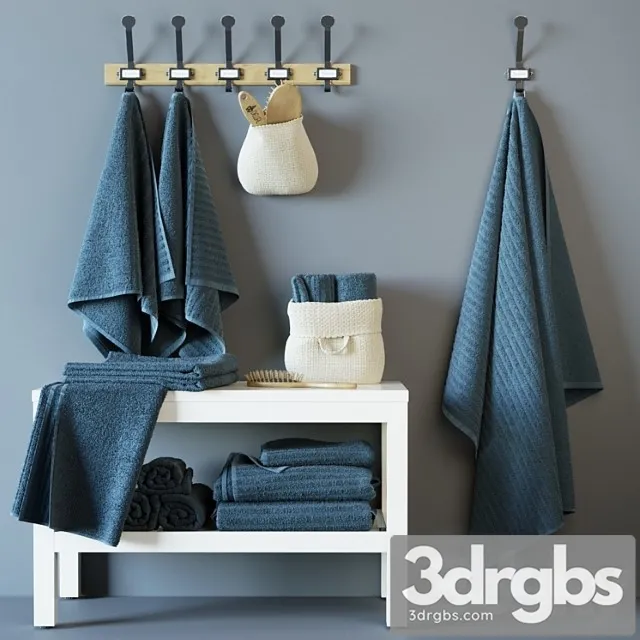 Vaughn Bath Towels 3D Model Free