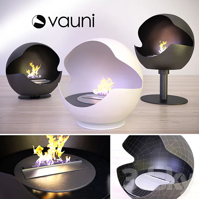 Vauni Globe - Bio Fireplace 3DModel