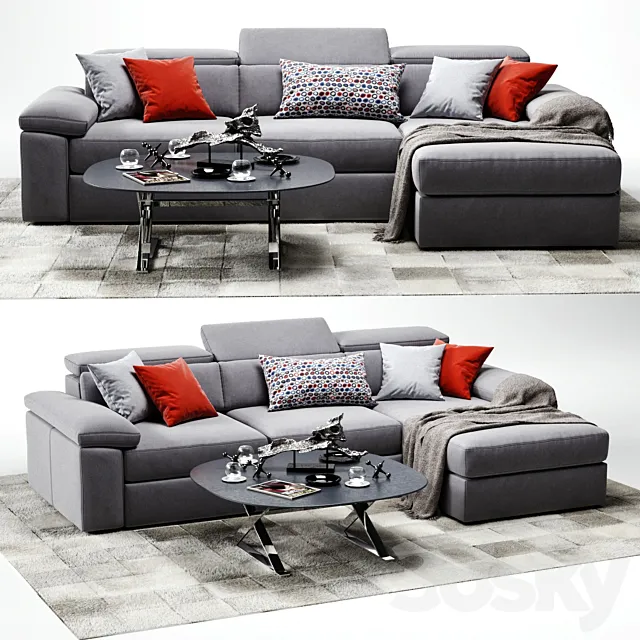 VAVICCI Diamante Corner Sofa 3D Model