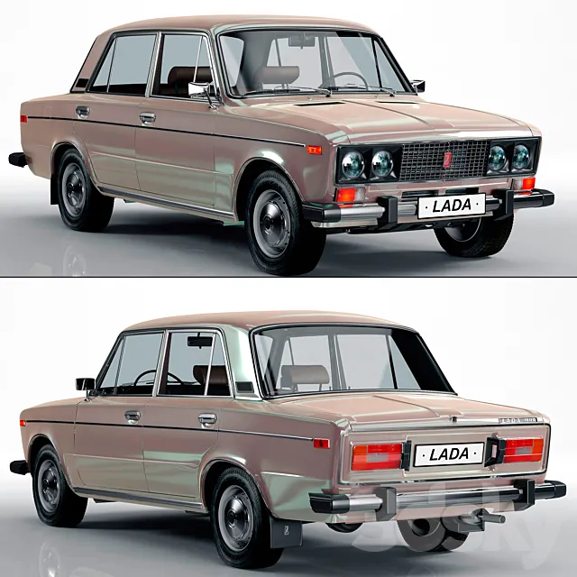 VAZ-2106 LADA 3D Model