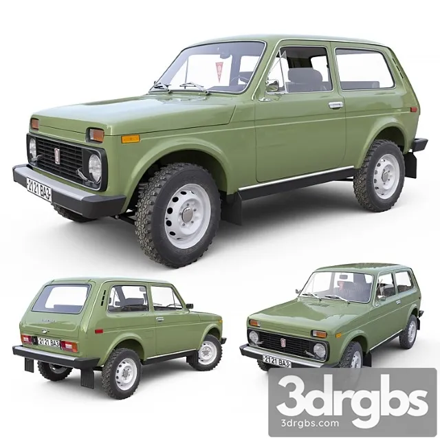 Vaz 2121 niva 3D Model Free