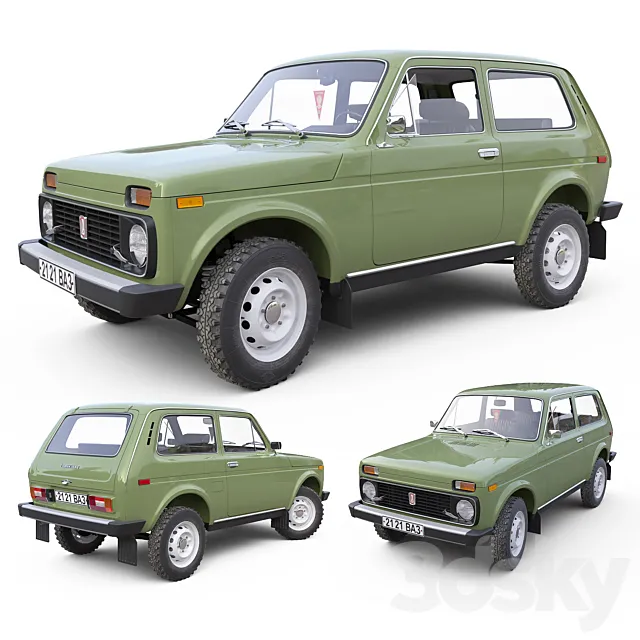 VAZ 2121 Niva 3DModel