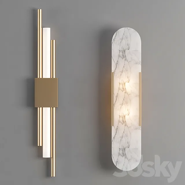 Vb sconce 3 Set 3D Model