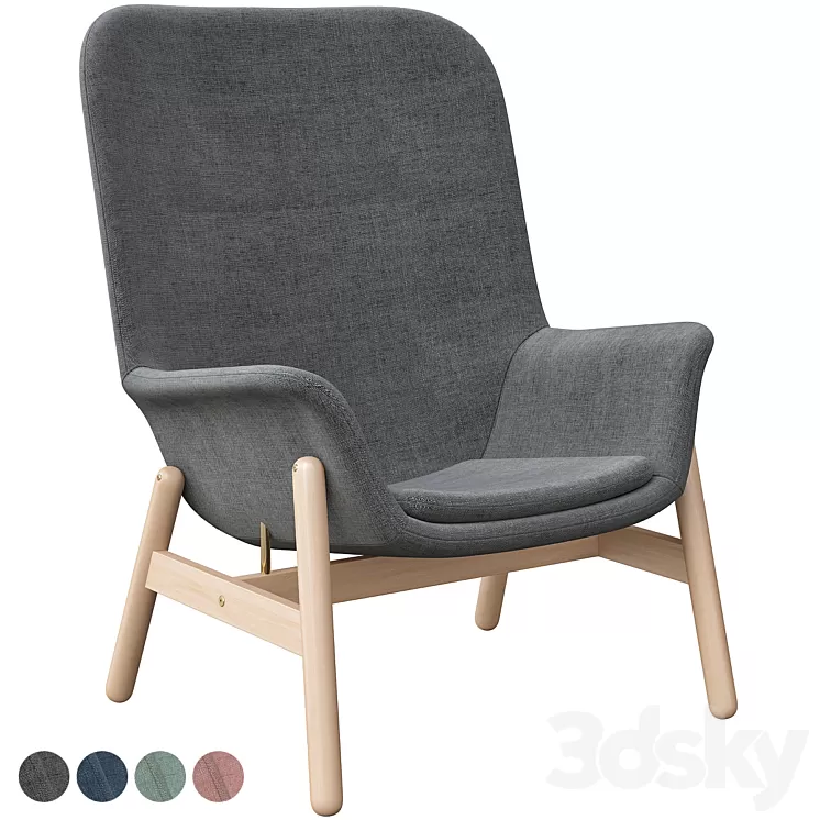 Vedbo Chair L Ikea 3D Model