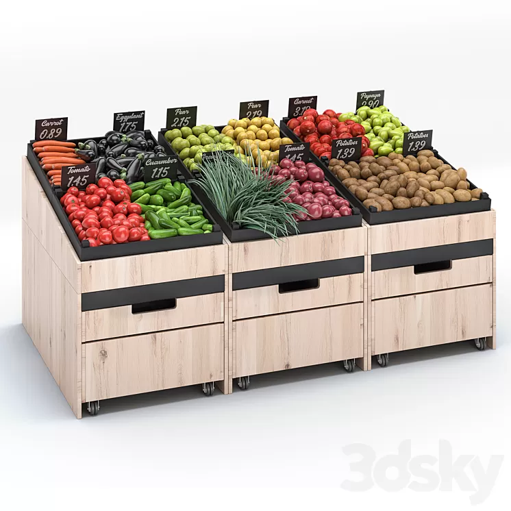 Vegetable Breakdown 3 3D Model