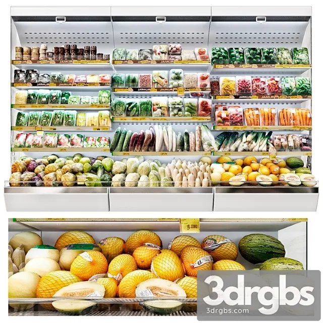 Vegetable Market 3D Model Free