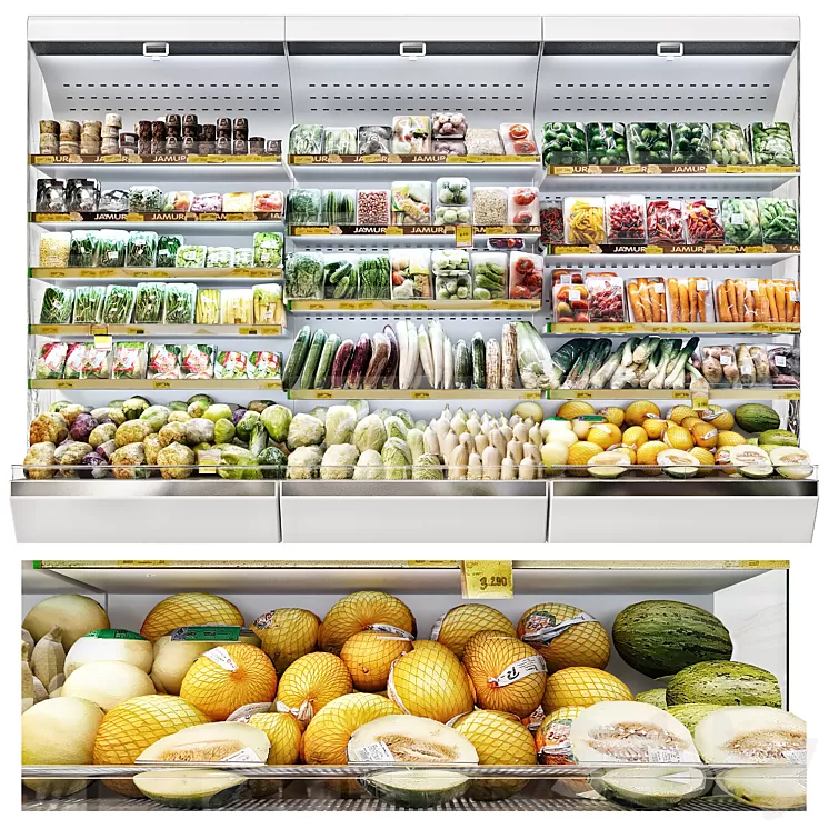 vegetable market 3D Model Free