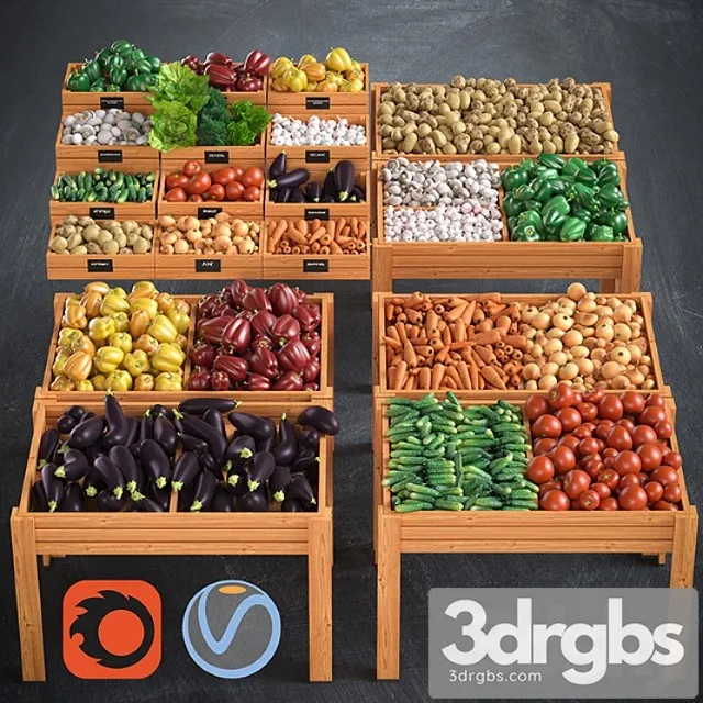 Vegetables 3D Model Free