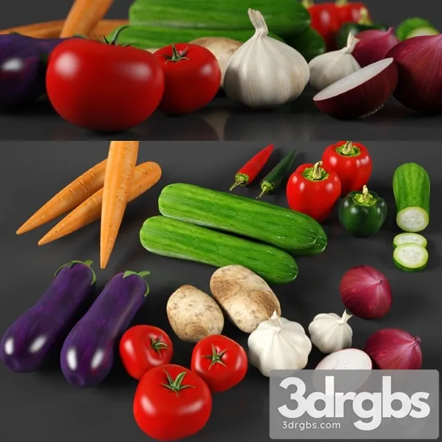 Vegetables 3D Model Free