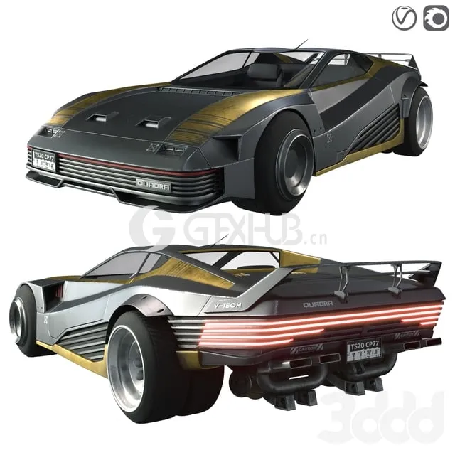 VEHICLE - CARS - VRAY / CORONA - 3D MODEL - 3333