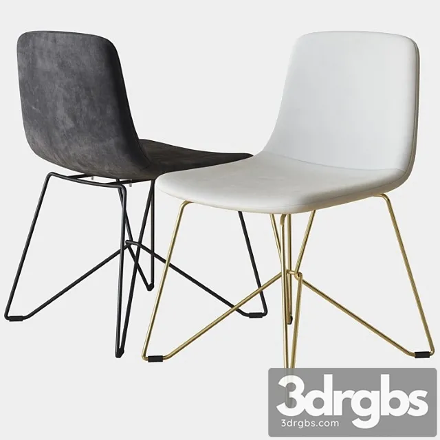 Vela upholstered chair calligaris 2 3D Model Free