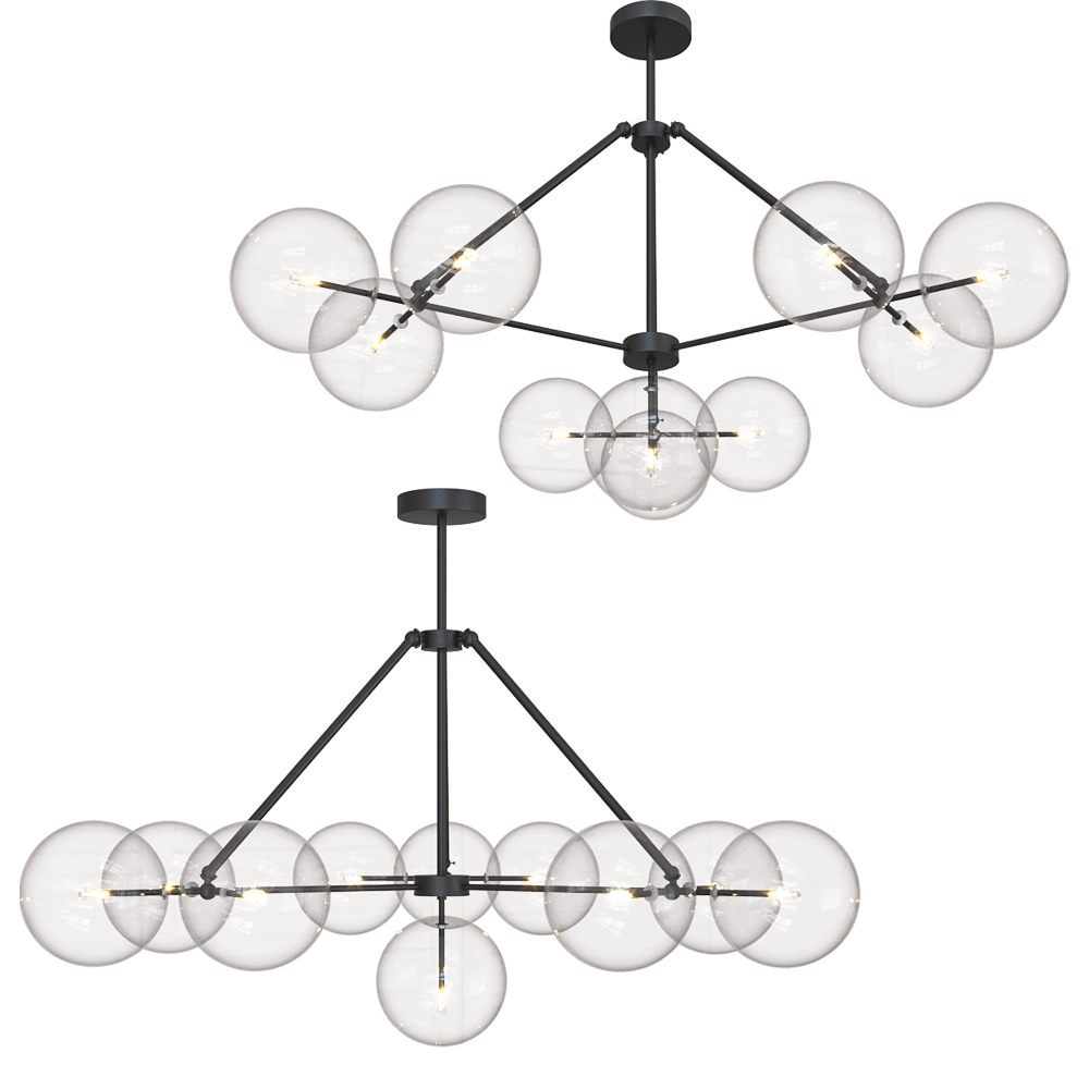 Vele Luce - Chandelier Universo VL2052L10 3D Model