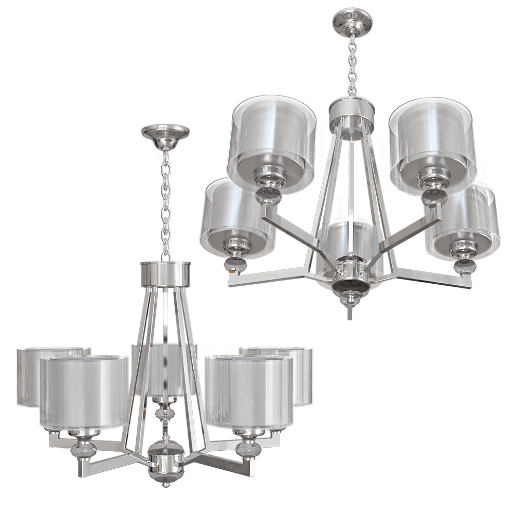 Vele Luce - Pendant lamp Lotus VL1053L05 3D Model