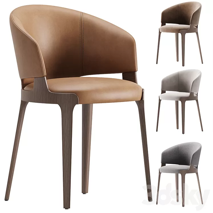 VELIS Potocco chair 3D Model Free