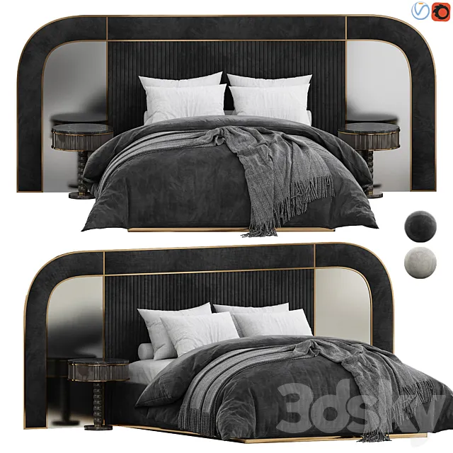 Velovis Bed by Zebrano 3D Model