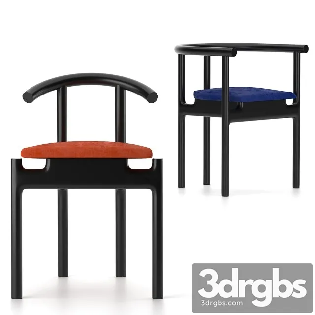 Velvet Has Black Chair 3D Model Free
