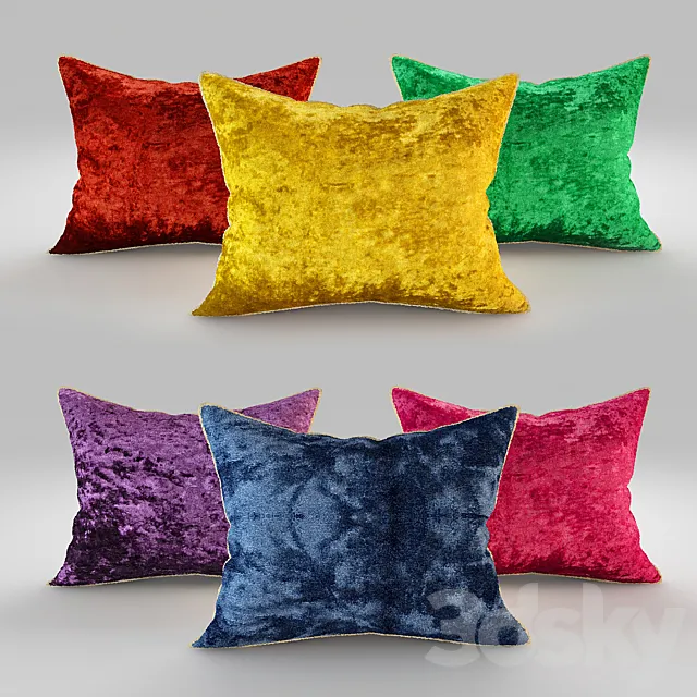 VELVET PILLOWS 3D Model