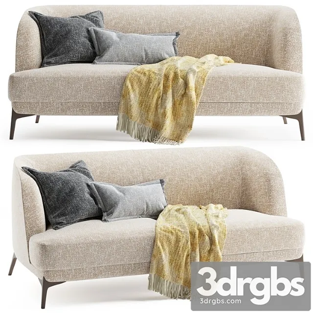 Velvet sofa 2 3D Model Free