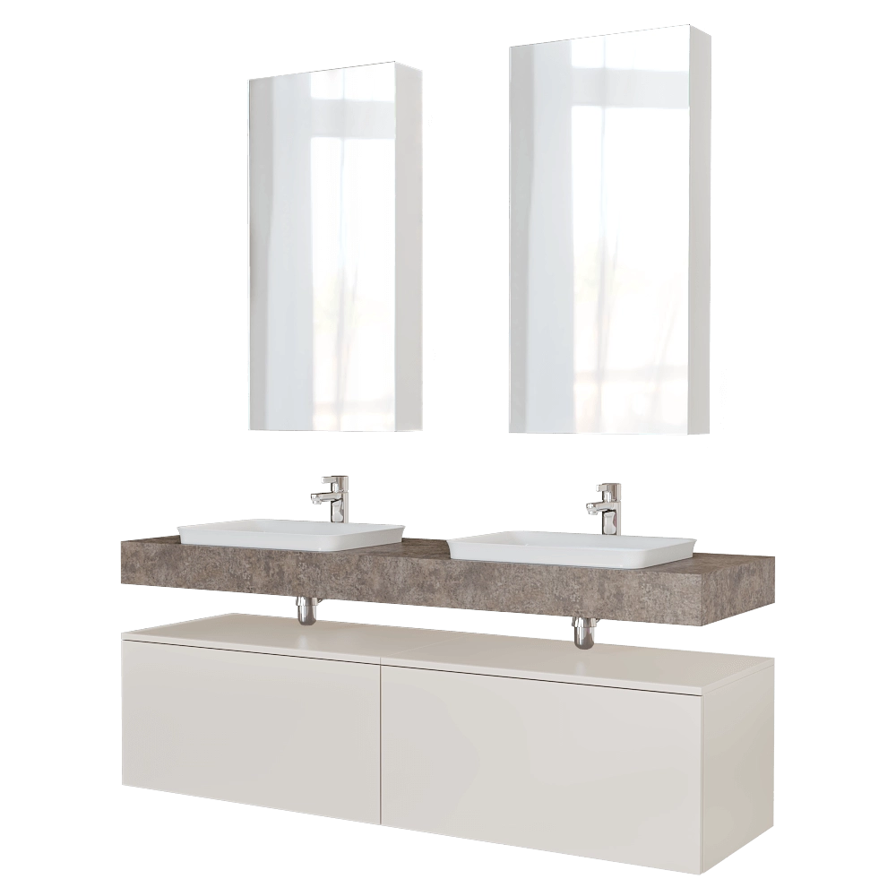 Velvex - Washbasin set Unique Unit 160 3D Model