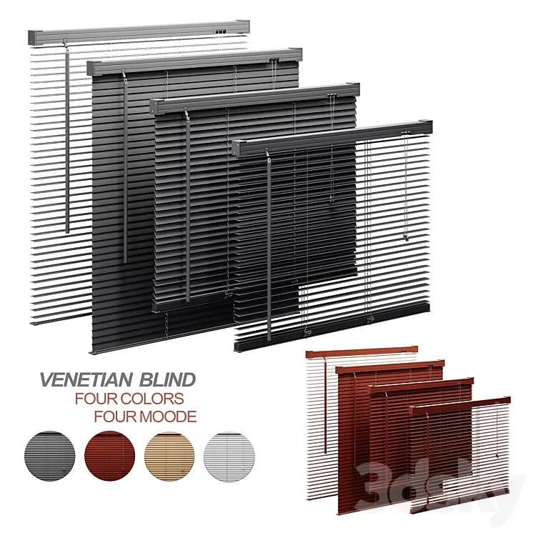 Venetian Blinds01vol1 3D Model Free