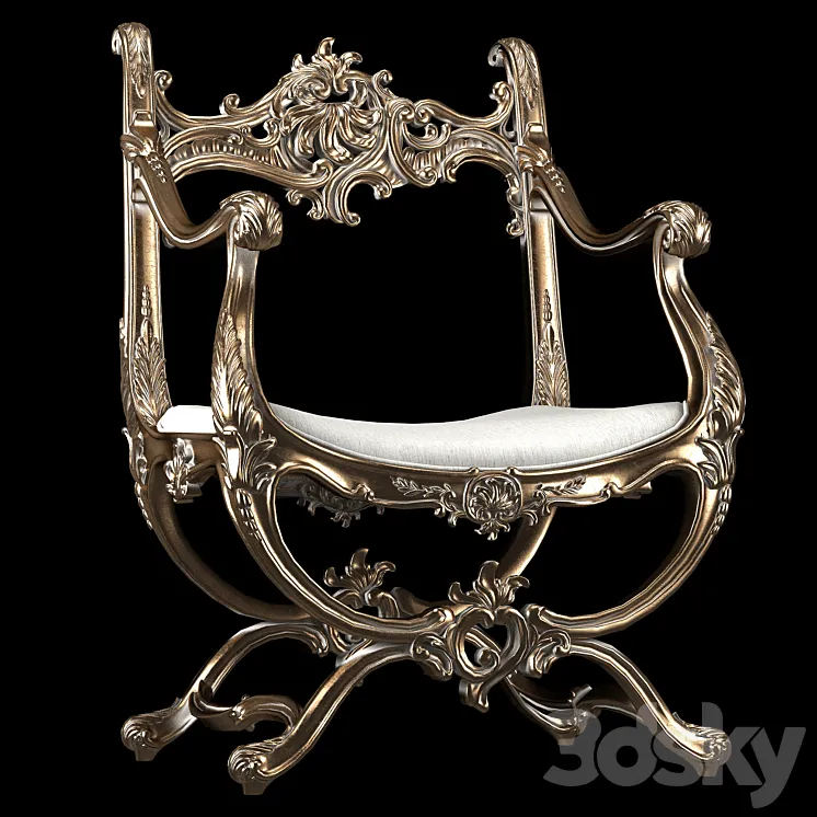 venice armchair 3D Model Free