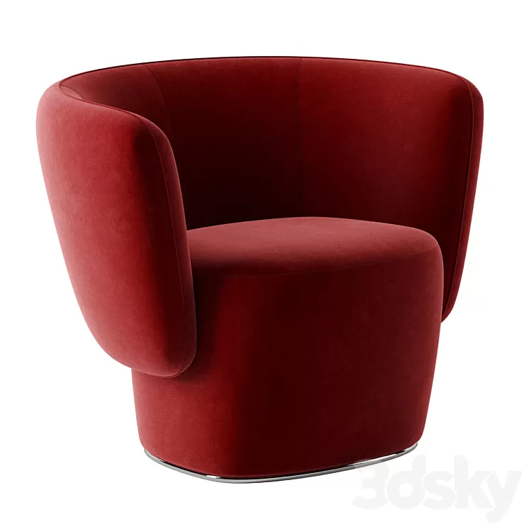 VENICE armchair by Softline 3D Model Free