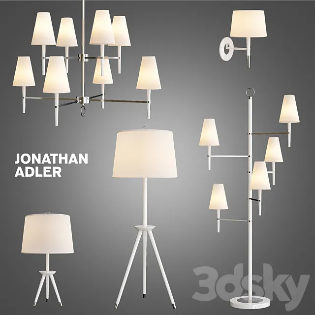 Ventana Two-Tier Chandelier 3D Model