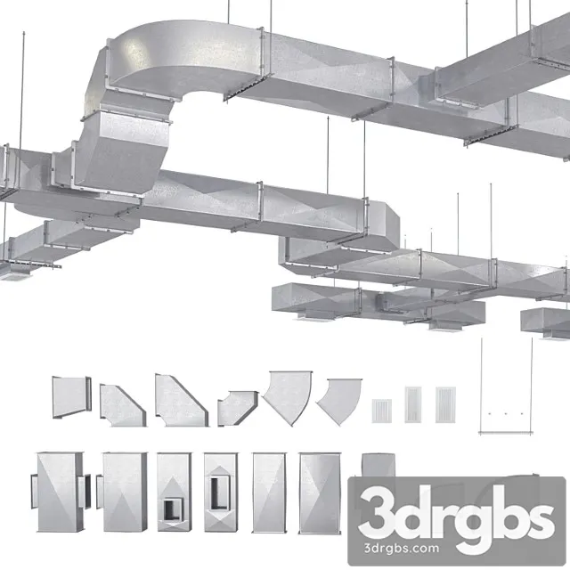 Ventilation system 2 3D Model Free