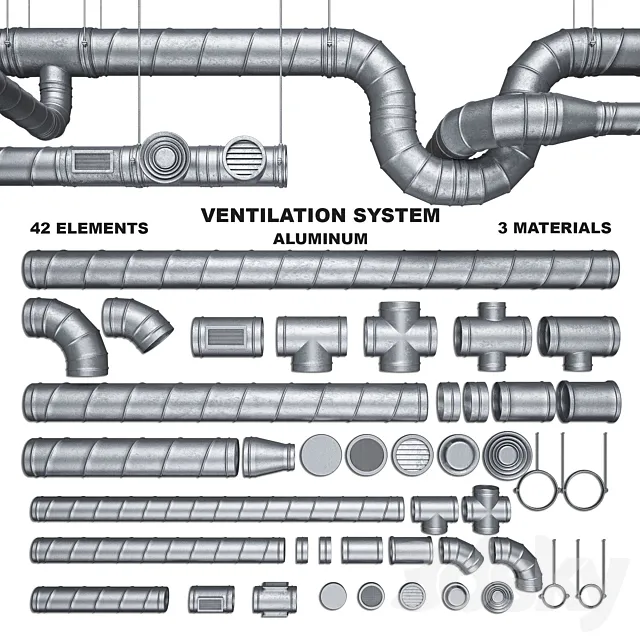 Ventilation System 3D Model