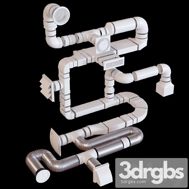 Ventilation system era 3D Model Free