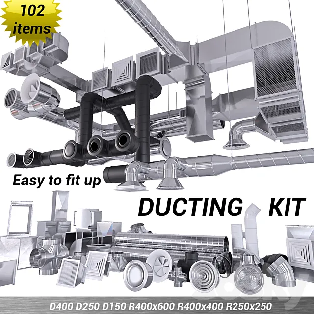 Ventilation (vray GGX. corona PBR) 3DModel