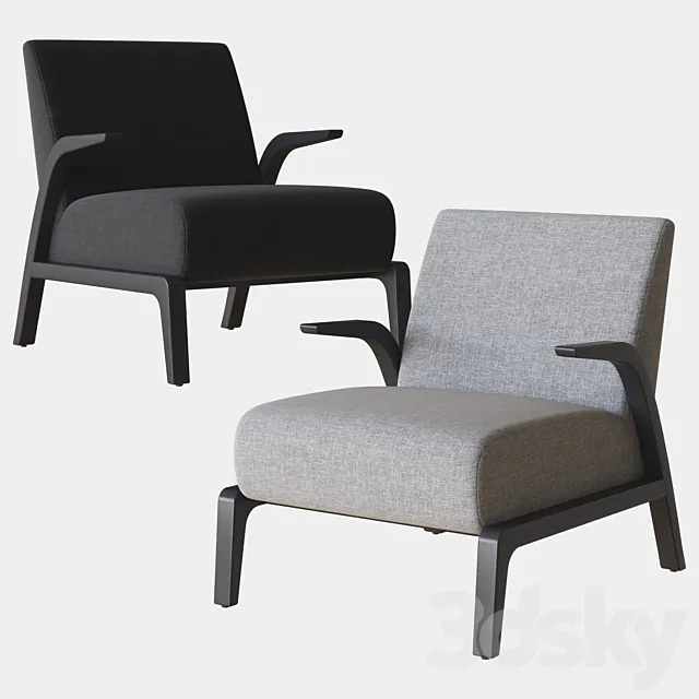venus lounge chair camerich 3DModel