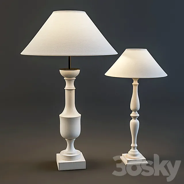 Veranda 13_0087 13_0098 Table Lamps 3DModel