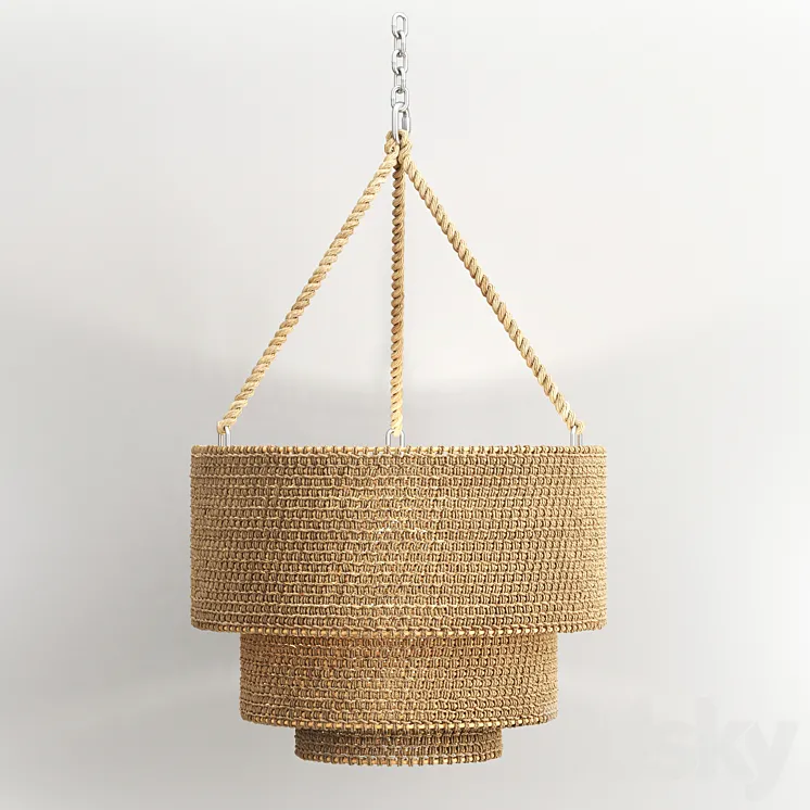 Veranda Woven Pendant Light 3D Model Free