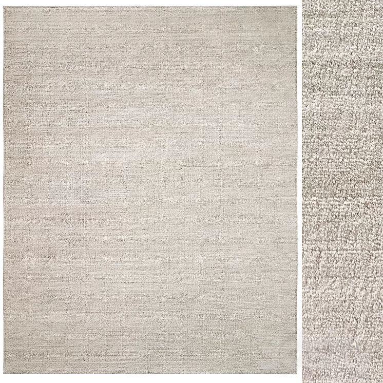 Verène Handwoven Mongolian Cashmere Rug 3D Model